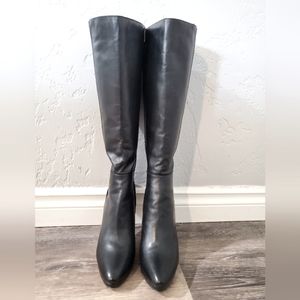 White House Black Market knee high stiletto genuine leather boots